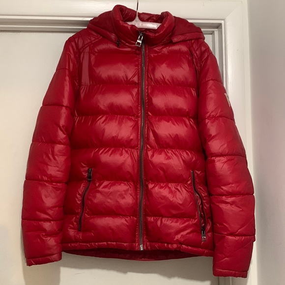 Guess Men’s Puffer Jacket With Detachable Hood
